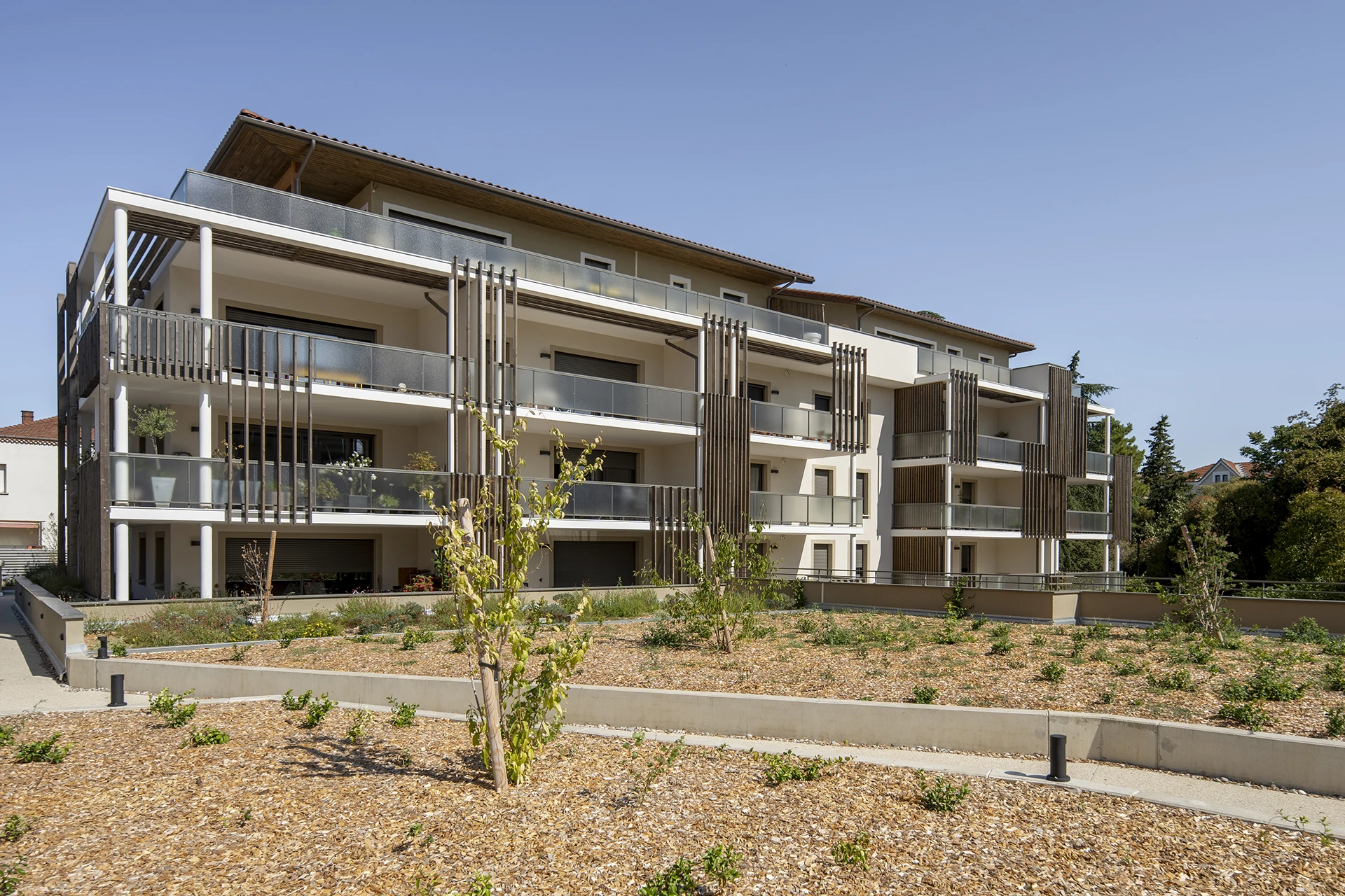 Résidence Domaine Marquise à Valence – logements et terrasses – Atelier TDR